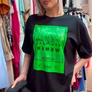 Black Asym Tee