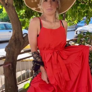 Coral Muse Sundress