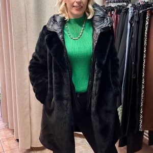 Fur Jacket with Removable Front