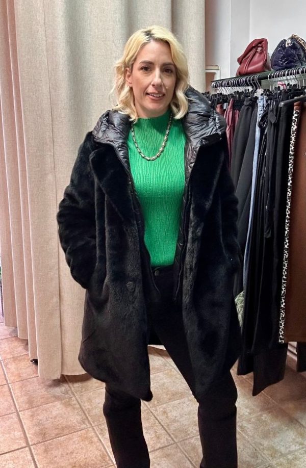 Fur Jacket with Removable Front